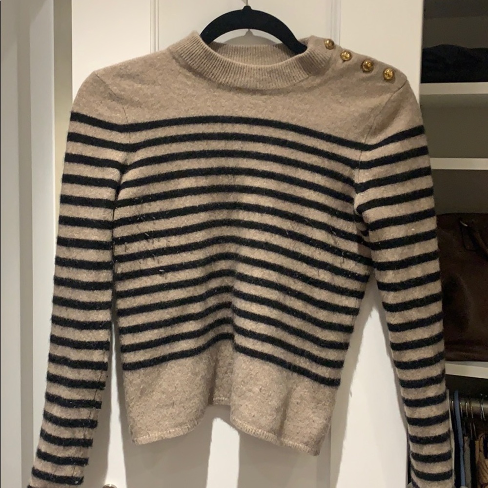 Aqua Striped Sweater
